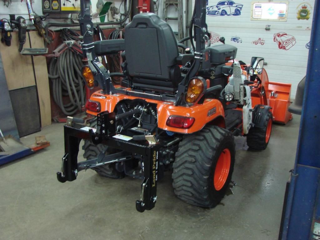 kubota ballast box converted to quick hitch compatible